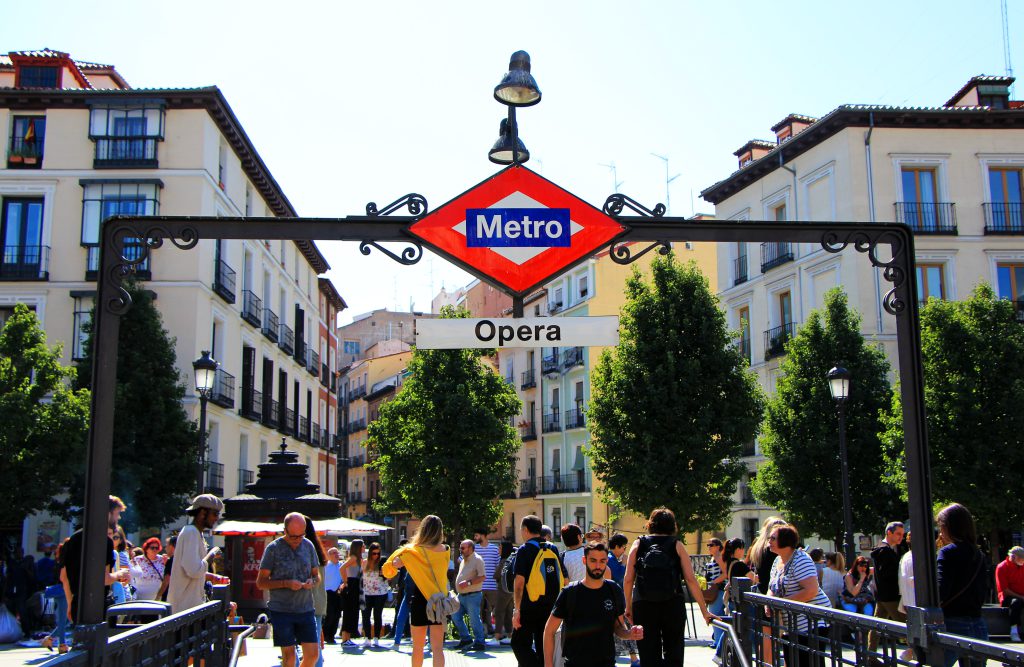 Metrostation Opera in Madrid