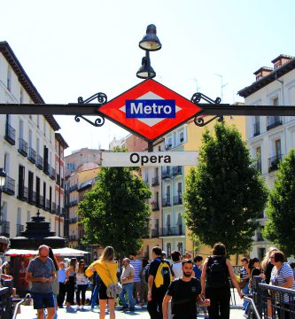 Metrostation Opera in Madrid